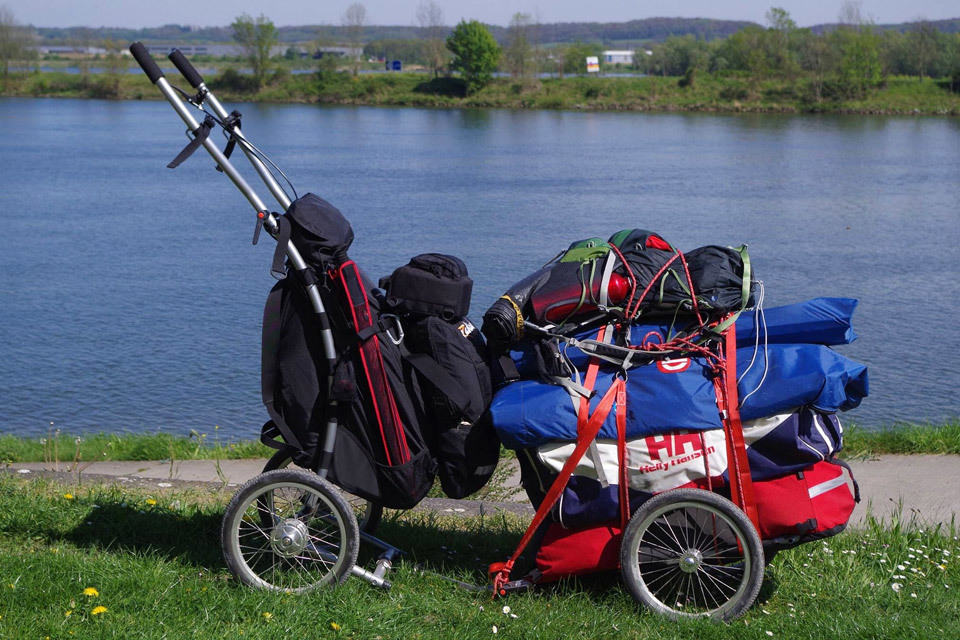 Fliegen mit einem Fahrradanhänger-image