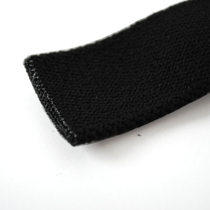 Kurze Stretch Gurtband 25mm schwarz